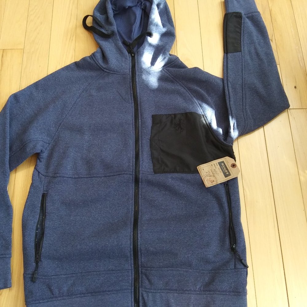 Rugby University Full zip Hoodie  size M